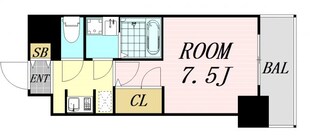 S-RESIDENCE江坂Alegriaの物件間取画像